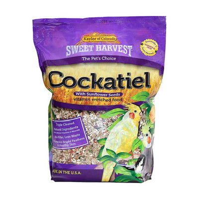 Sweet Harvest Cockatiel Food with Sunflower Seeds
