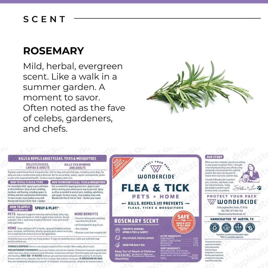Rosemary Scent Flea & Tick
