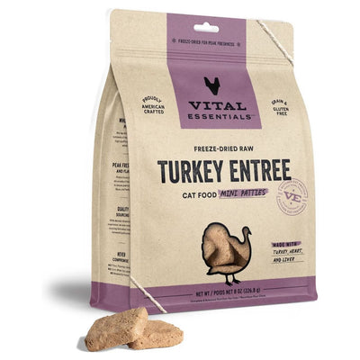 Turkey Dinner Patties Freeze-Dried for Cats 8oz
