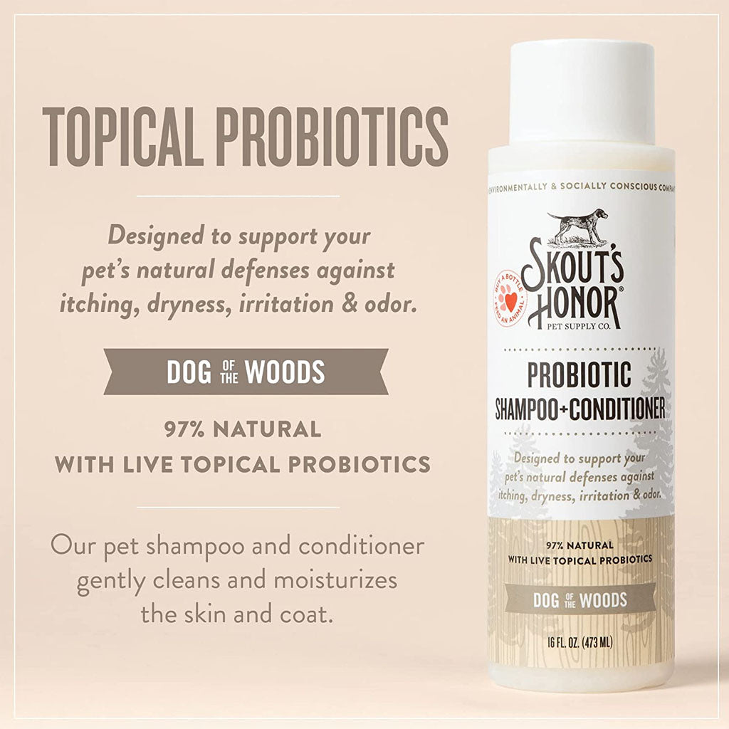 Dog of the Woods Probiotic Shampoo + Conditioner 16oz