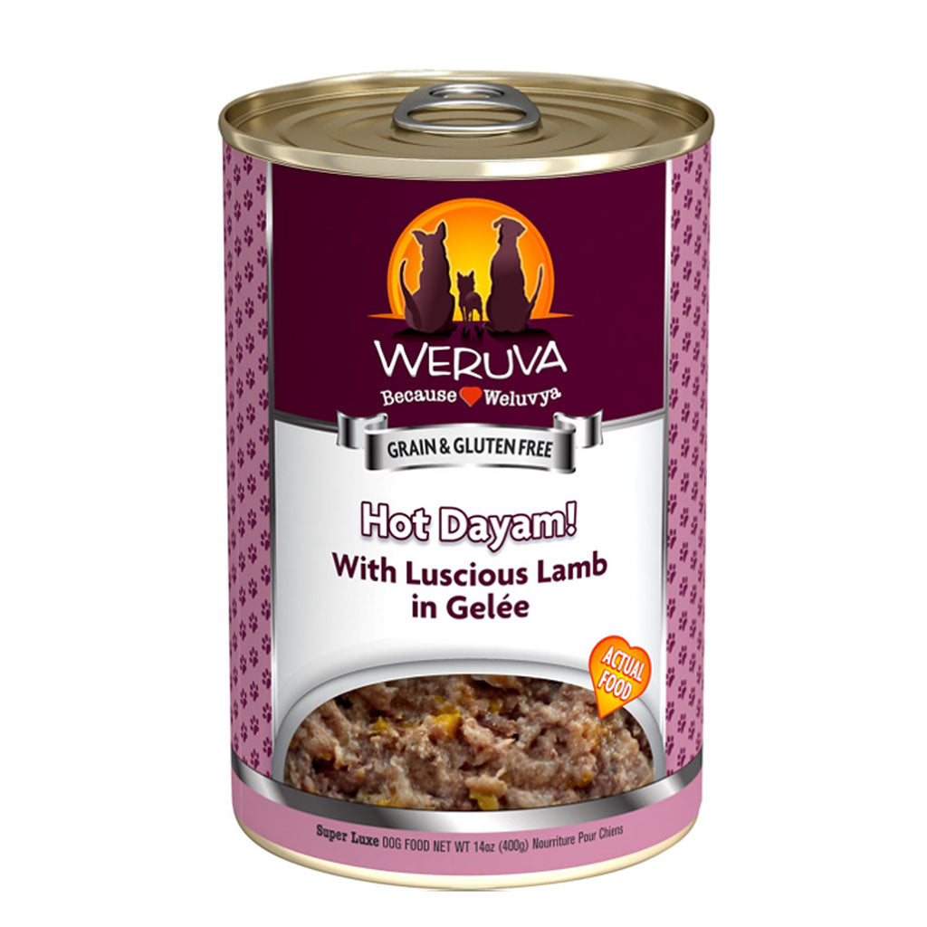 Hot Dayam! with Luscious Lamb in Gelee Canned Food for Dogs 14oz