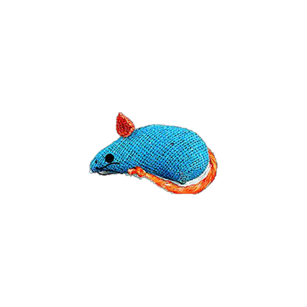 Single Burlap Mouse Cat Toy