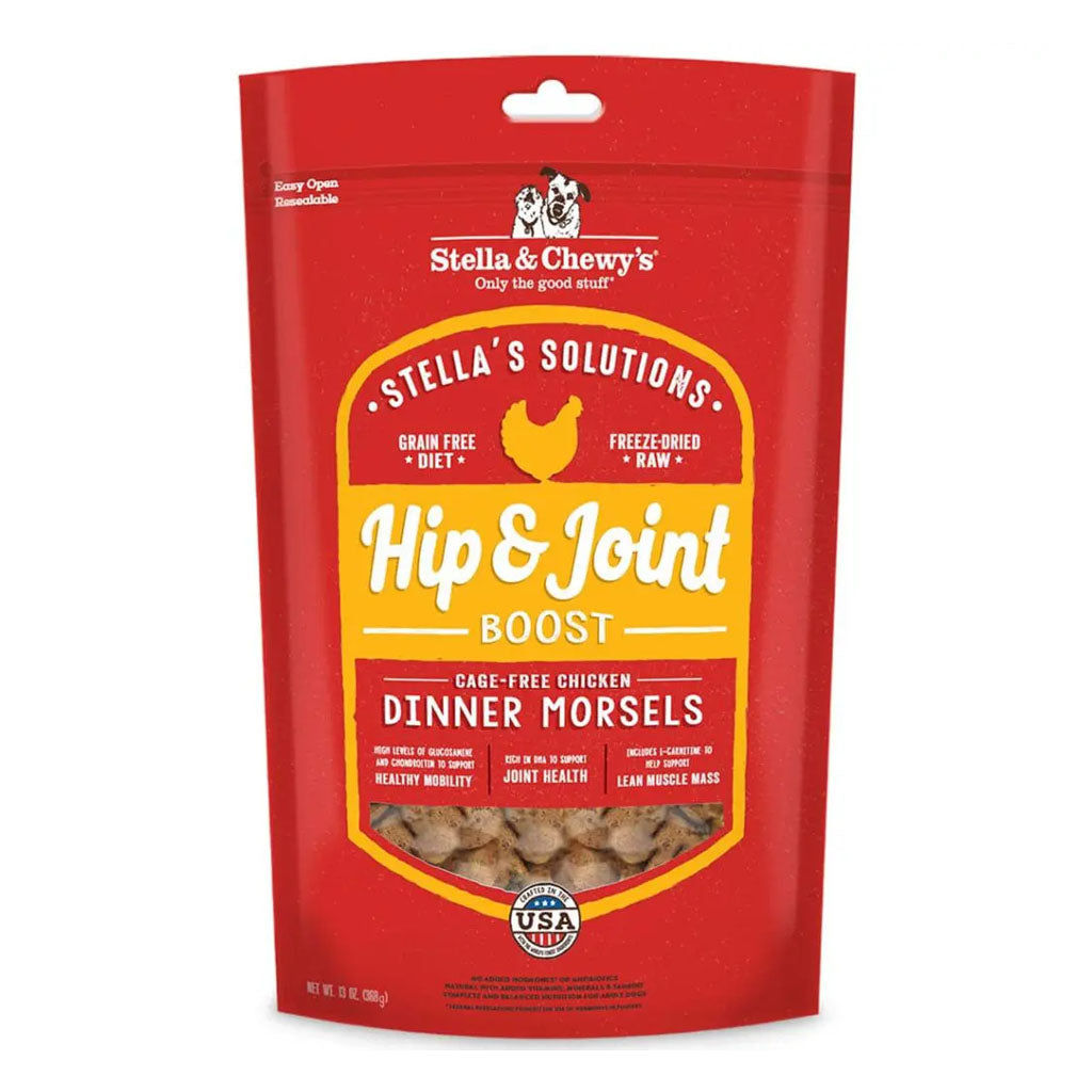 Stella's Solutions Hip & Joint Boost Freeze-Dried Raw Cage-Free Chicken Dinner Morsels 13oz