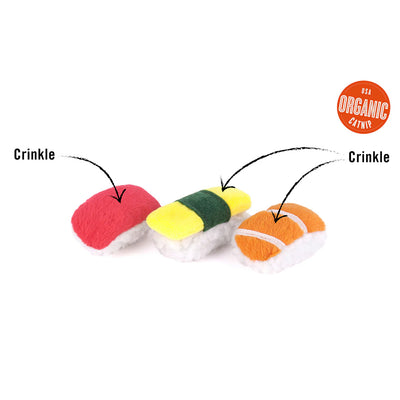 Feline Frenzy Sassy Sushi Catnip Toy