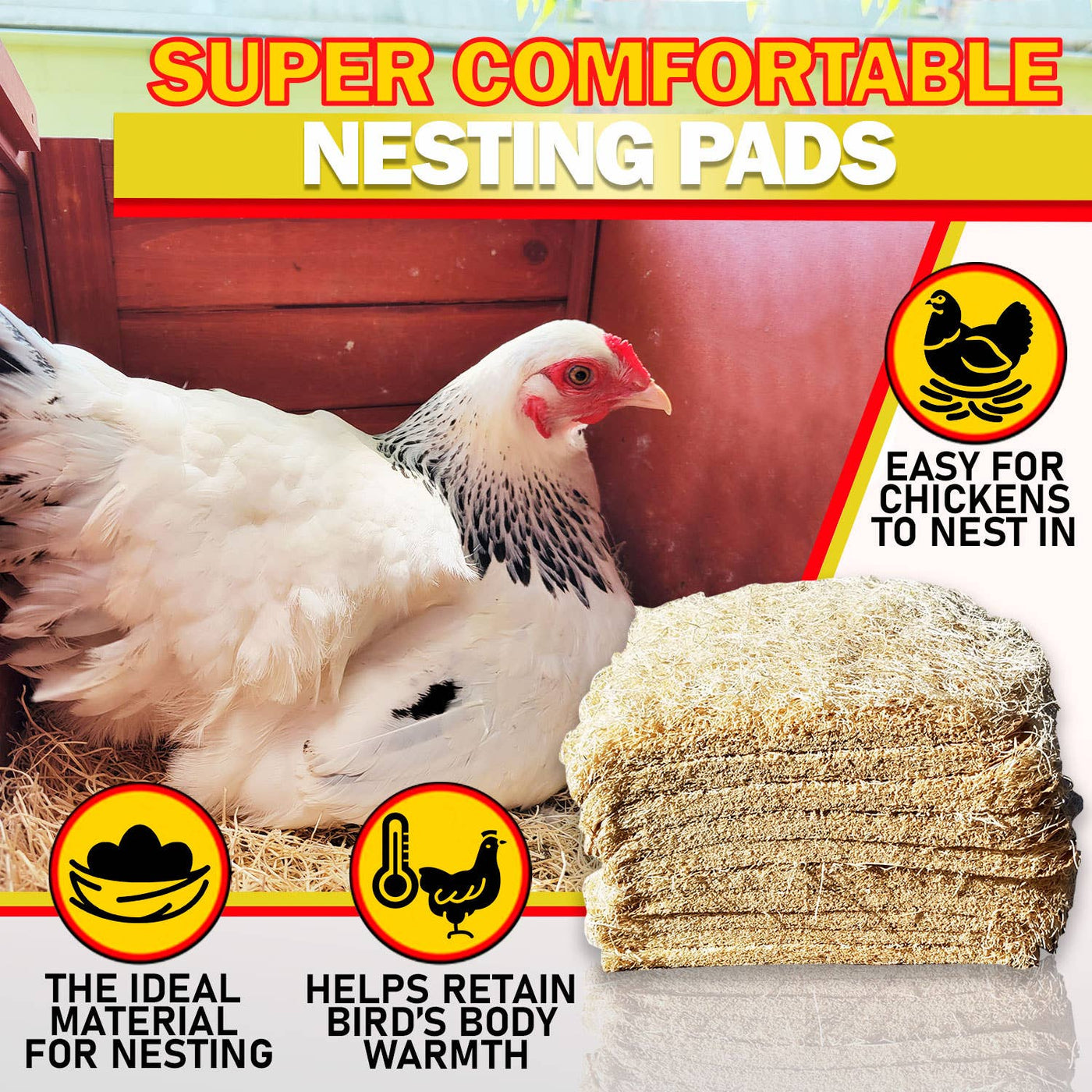 My Favorite Chicken Nesting Box Pads for Chickens - 10pk