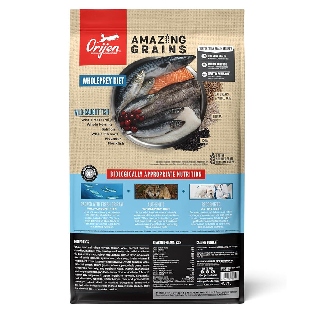 Orijen Amazing Grains Six Fish