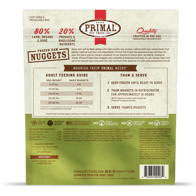 Lamb Frozen Raw for Dogs