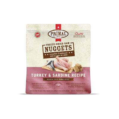 Turkey & Sardine Freeze-dried Raw Nuggets 14oz