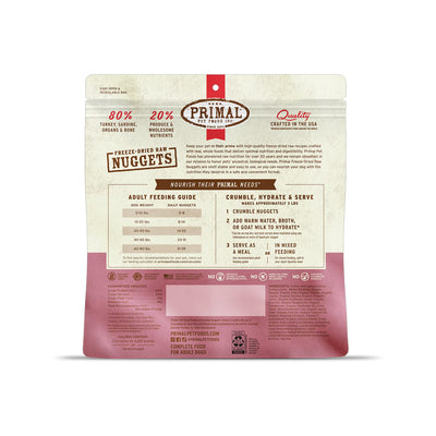 Turkey & Sardine Freeze-dried Raw Nuggets 14oz