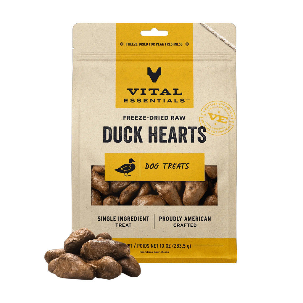 Freeze-dried Duck Hearts Treats for Dogs 10oz