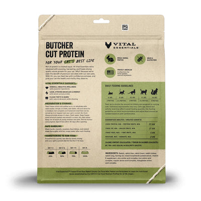 Rabbit Dinner Patties Freeze-Dried for Cats
