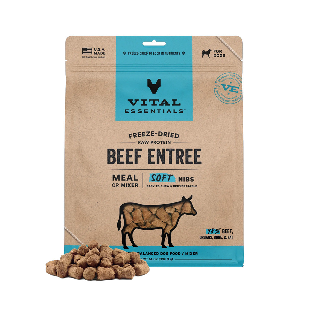 Freeze-Dried Raw Beef Soft Nibs 14oz