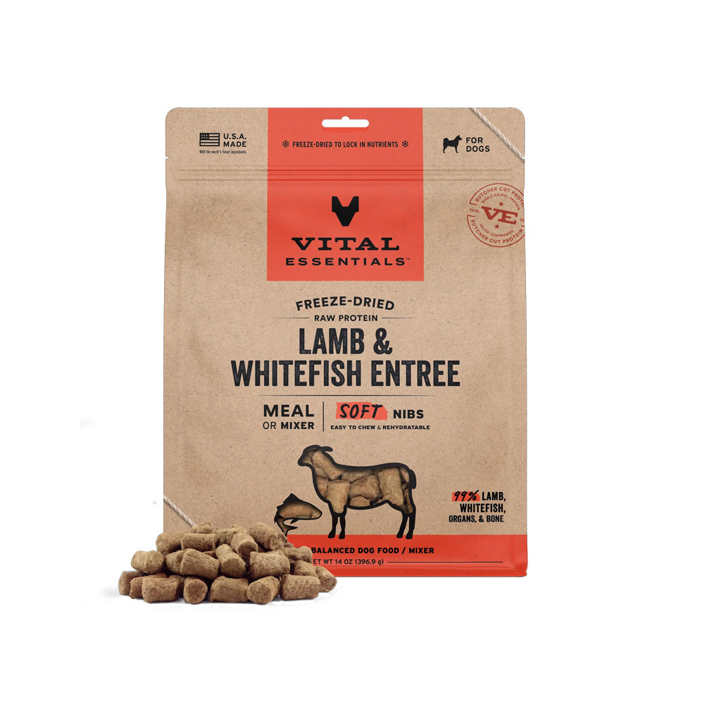 Freeze-Dried Raw Lamb and Whitefish Soft Nibs 14oz
