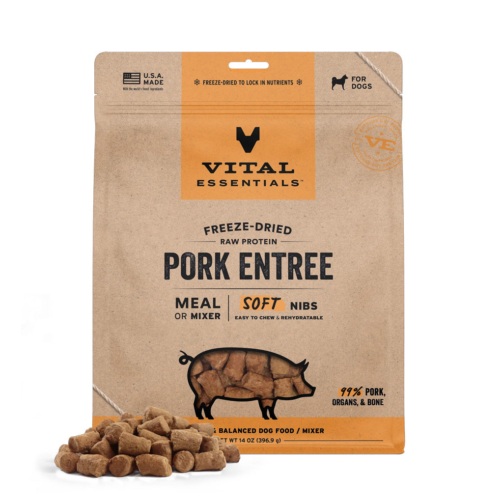 Freeze-Dried Raw Pork Soft Nibs 14oz