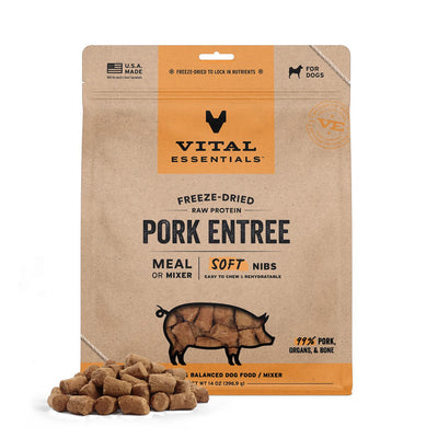 Freeze-Dried Raw Pork Soft Nibs 14oz