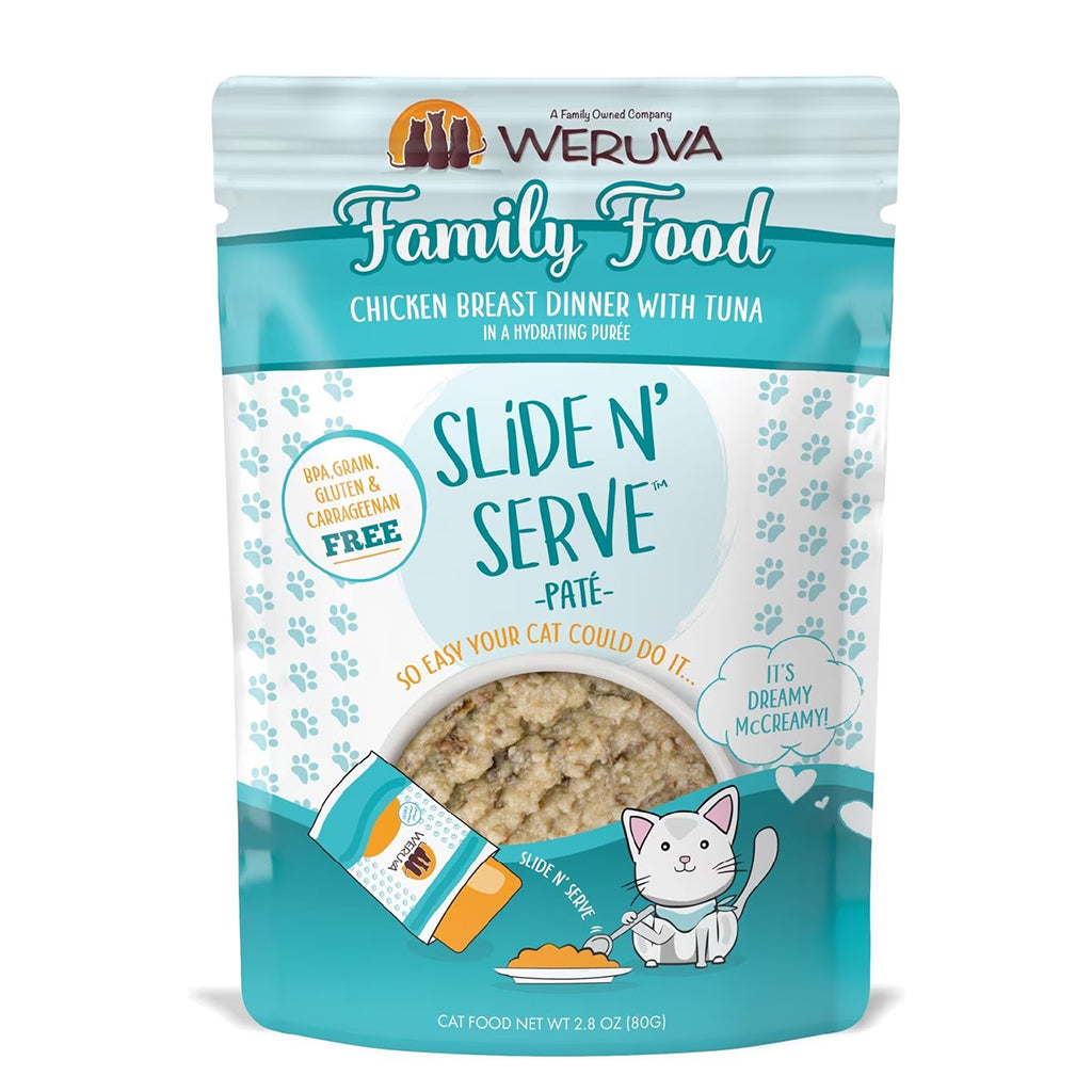 Family Food Chicken Breast Dinner with Tuna Slide N' Serve Pate 2.8oz