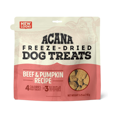 Beef & Pumpkin Freeze-dried Dog Treats 3.25oz