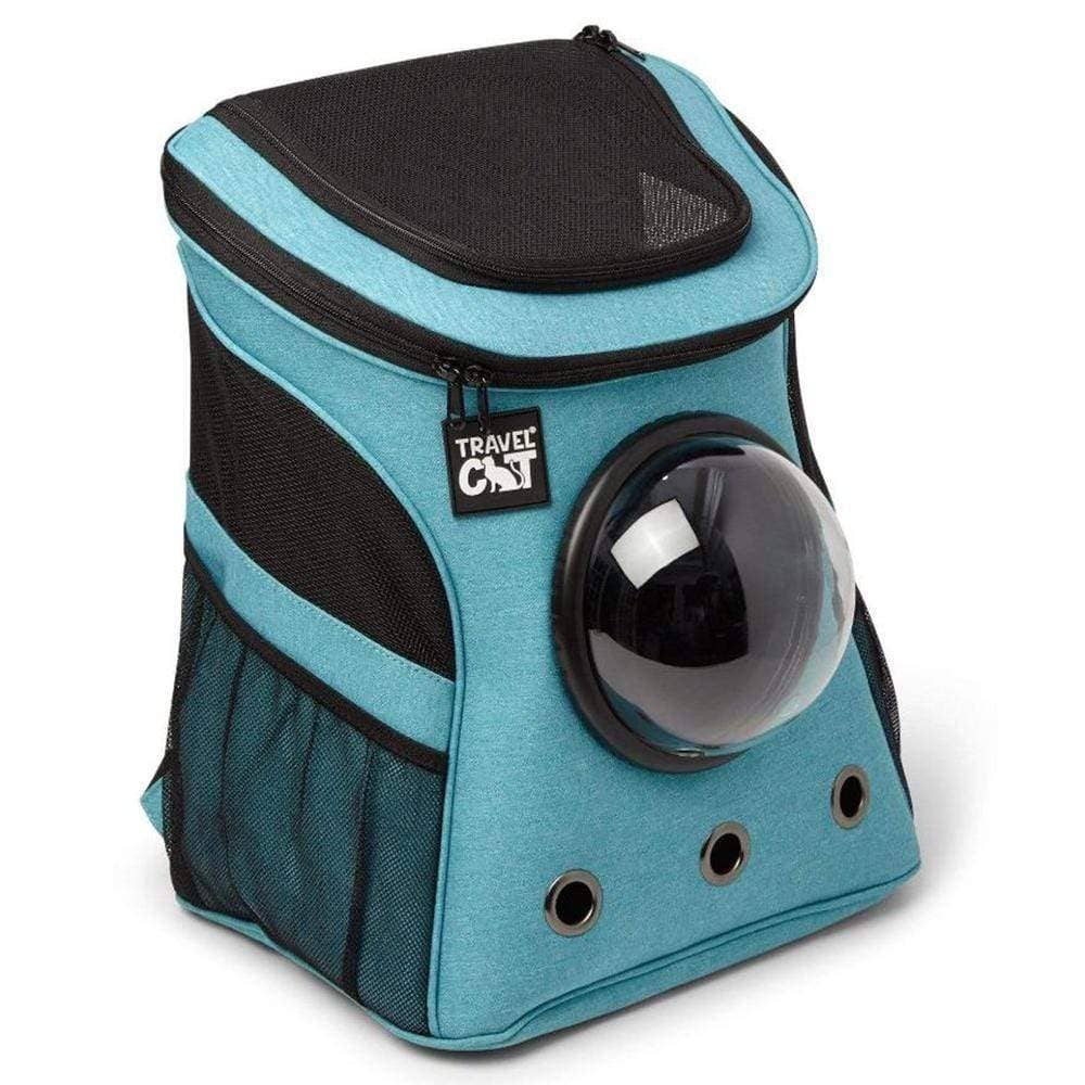 “The Fat Cat” Cat Backpack in Aqua