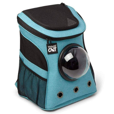 “The Fat Cat” Cat Backpack in Aqua