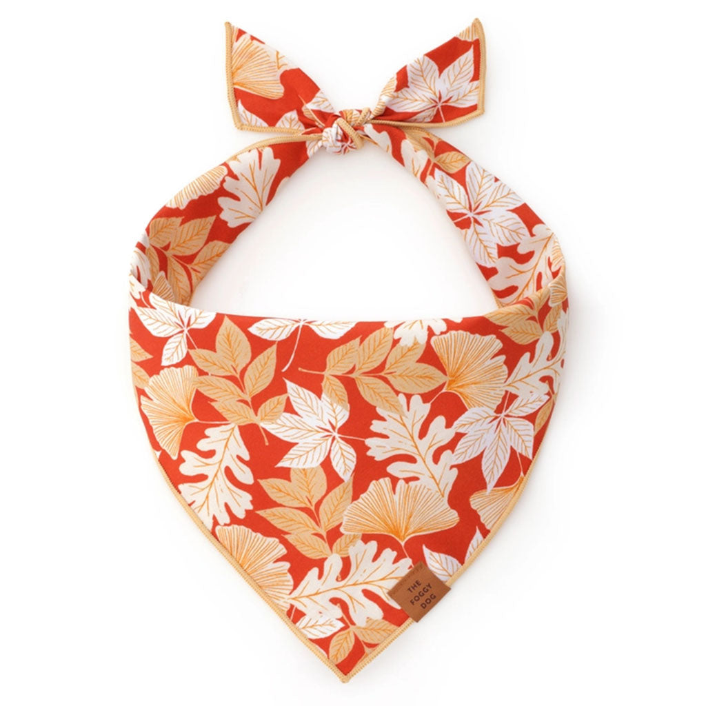 Autumn Leaves Rust Bandana