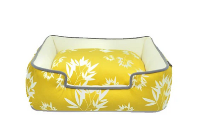 Bamboo Lounge Bed Mustard