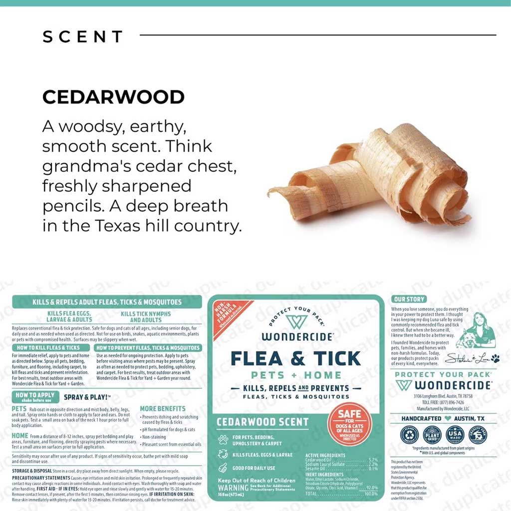 Cedarwood Scent Flea & Tick