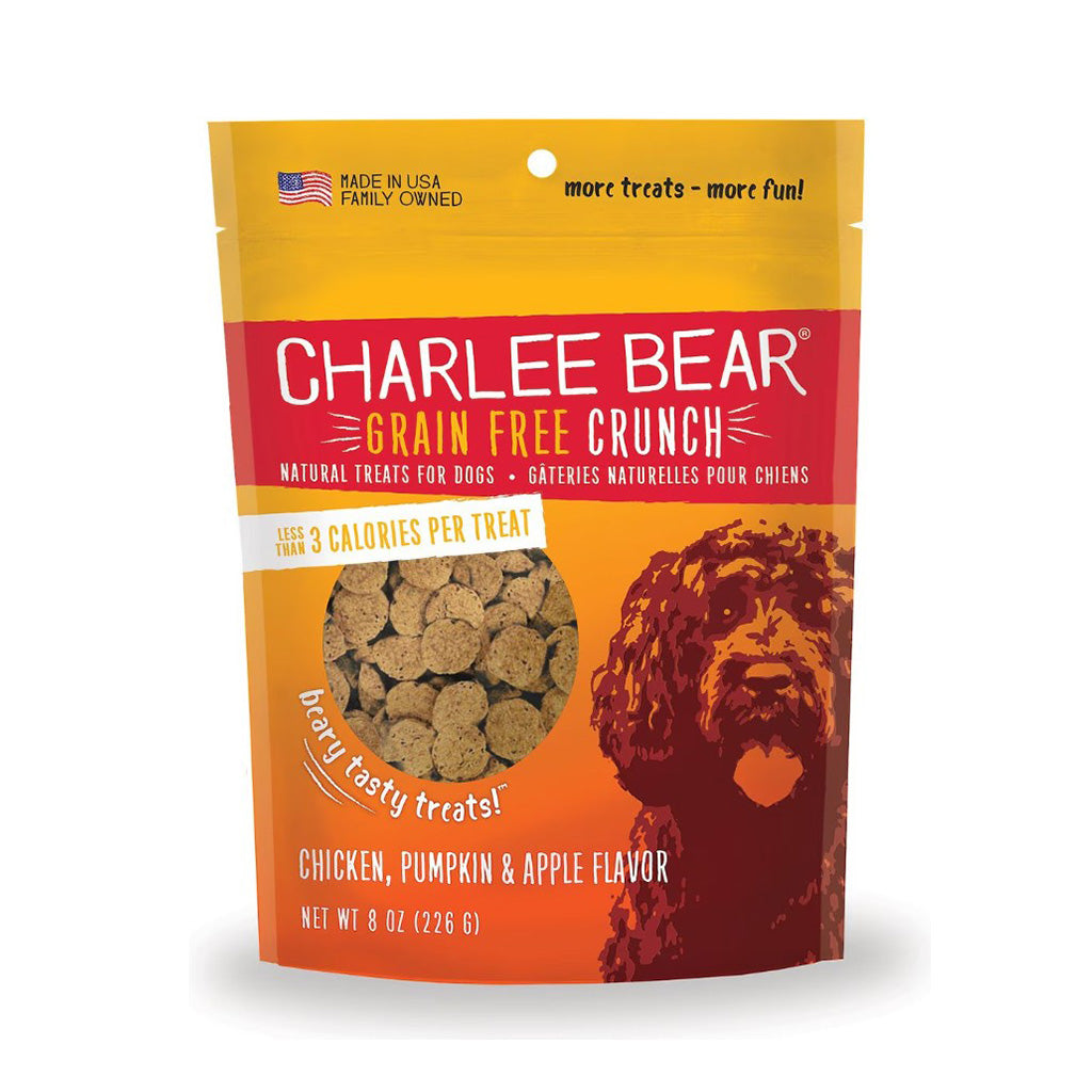 Charlee Bear Grain Free Crunch Chicken, Pumpkin & Apple Flavor 8oz