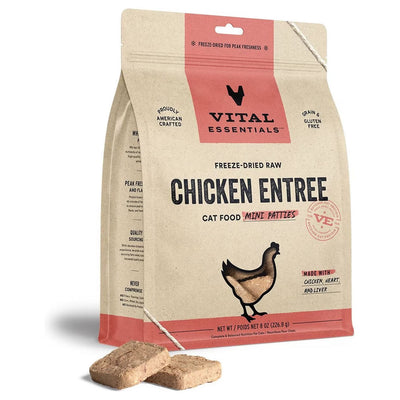 Chicken Dinner Patties Freeze-Dried for Cats 8oz