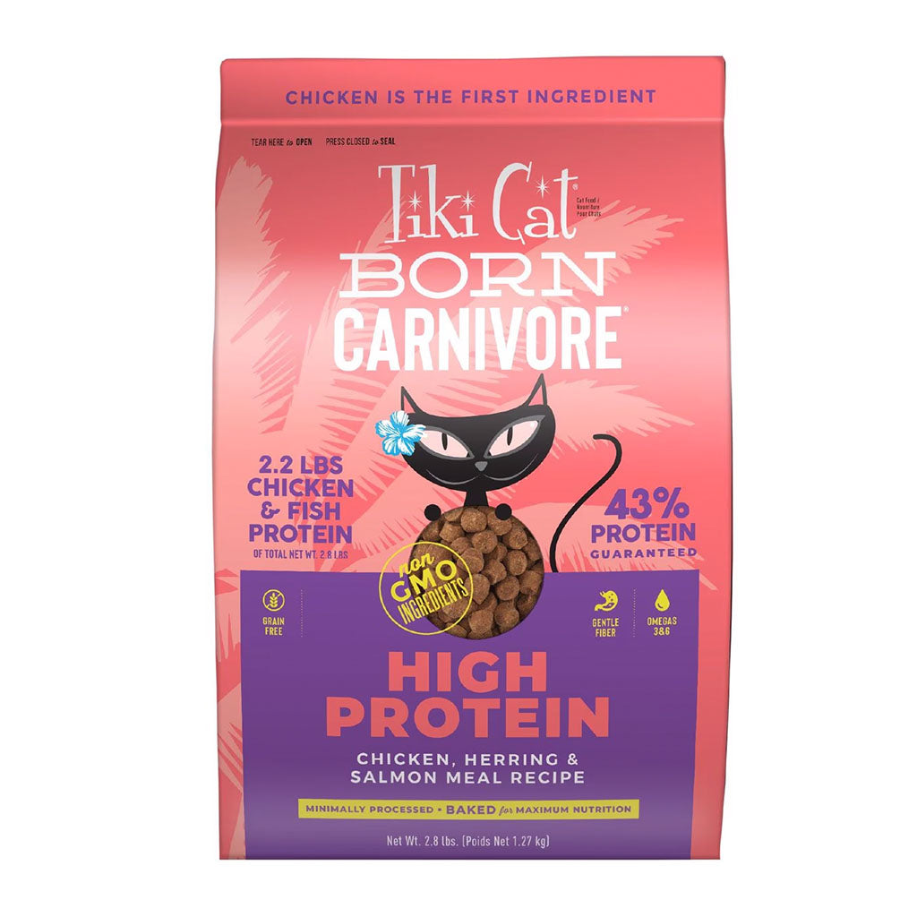 Born Carnivore High Protein Chicken, Herring & Salmon Meal Dry Cat Food