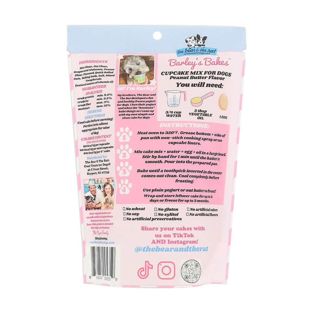 Cupcake Mix for Dogs Peanut Butter Flavor 7.5oz