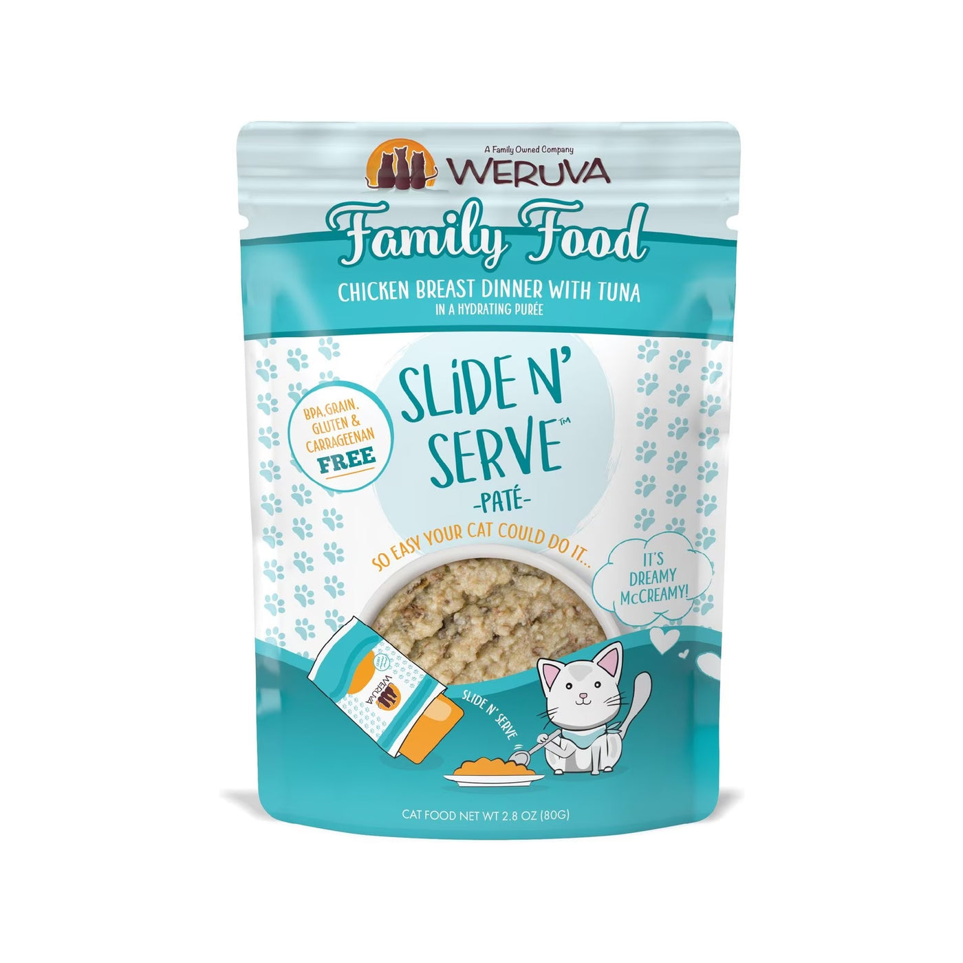 Family Food Chicken Breast Dinner with Tuna Slide N' Serve Pate 2.8oz