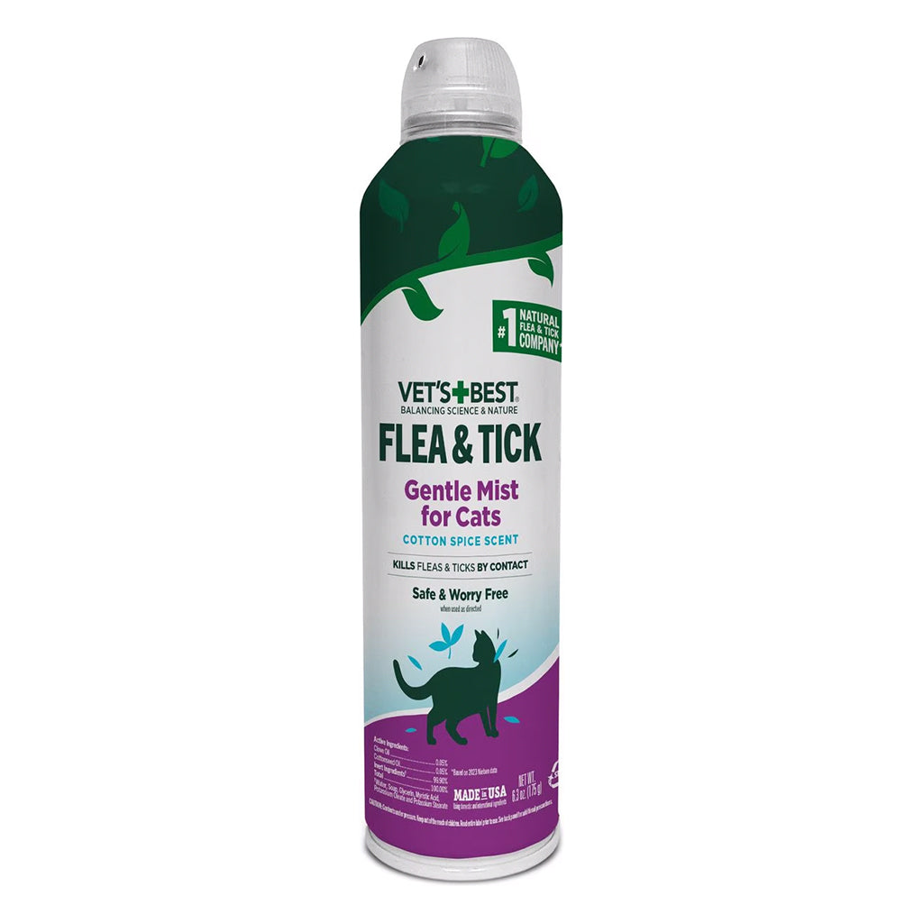 Flea & Tick Gentle Mist Spray for Cats 6.3oz