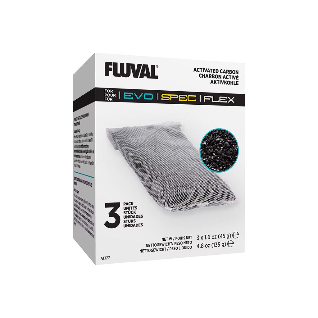 Fluval Carbon Bags Filter Media 3 Pack