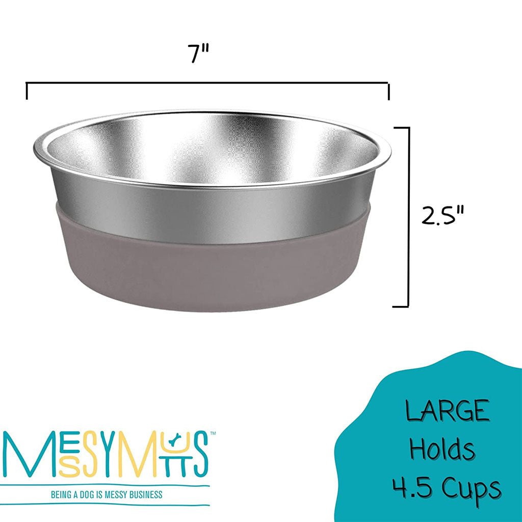Stainless Steel Bowl with Removable Silicone Base