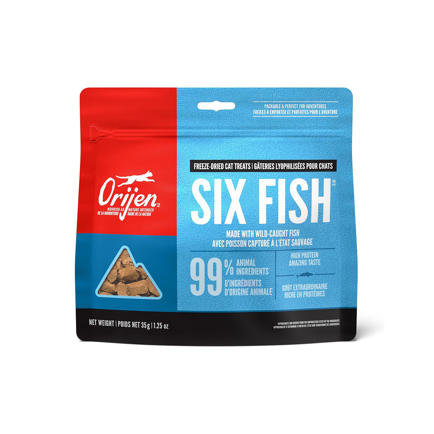 Freeze-dried Six Fish Cat Treats 1.25oz