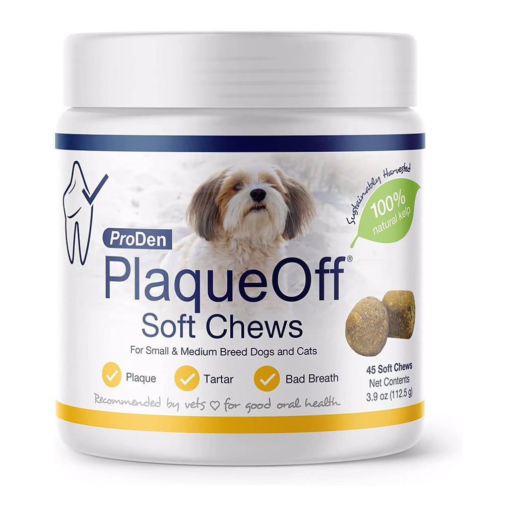 PlaqueOff Small/Med Breed Soft Chews Dog Treat 45ct