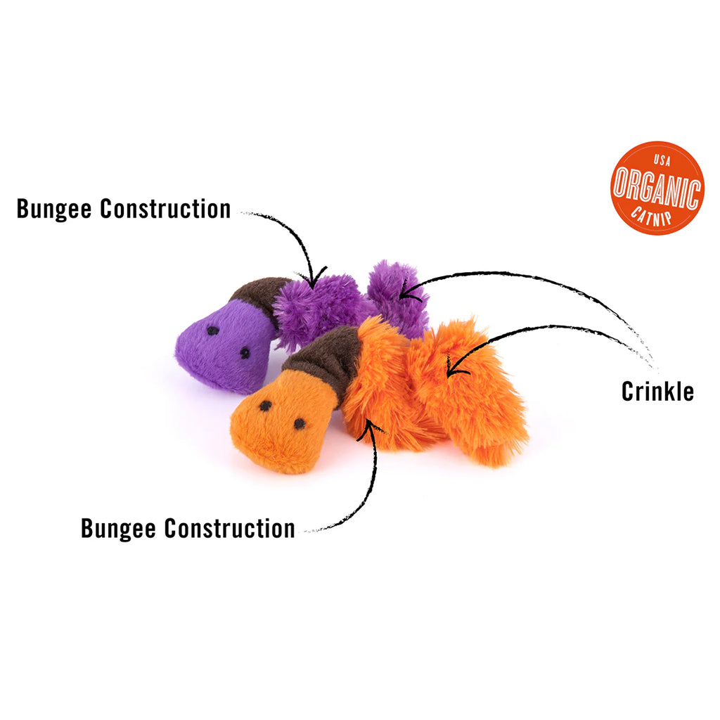 Feline Frenzy Wiggly Wormies Catnip Toy