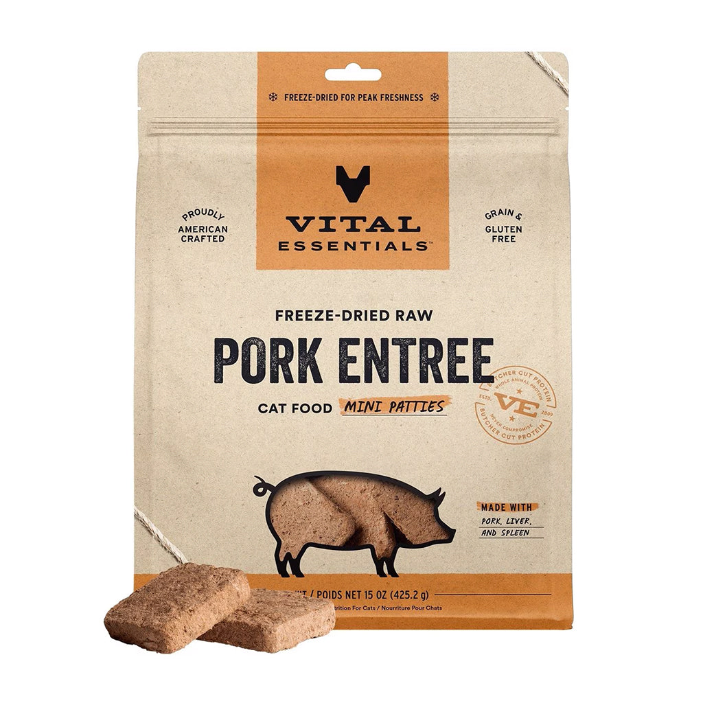 Pork Dinner Patties Freeze-Dried for Cats