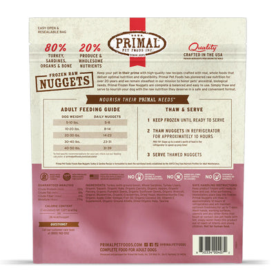 Turkey & Sardine Frozen Raw for Dogs