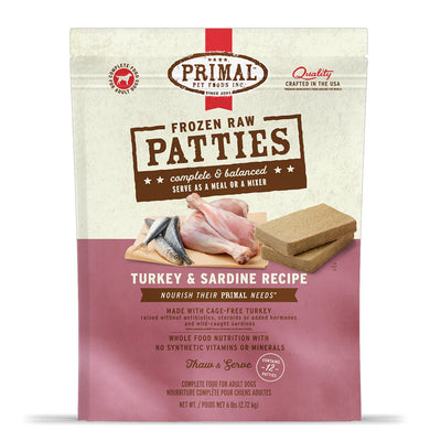 Turkey & Sardine Frozen Raw for Dogs