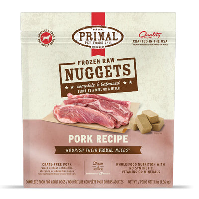 Pork Frozen Raw for Dogs
