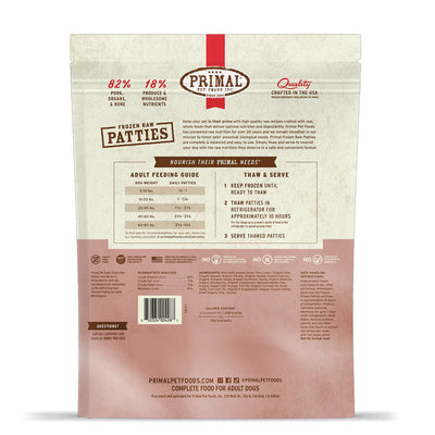 Pork Frozen Raw for Dogs