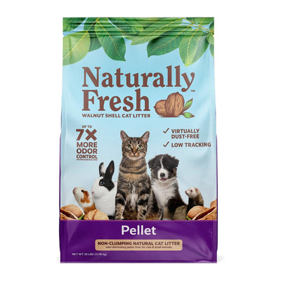 Pellet Unscented Non-Clumping Walnut Cat Litter 26lbs