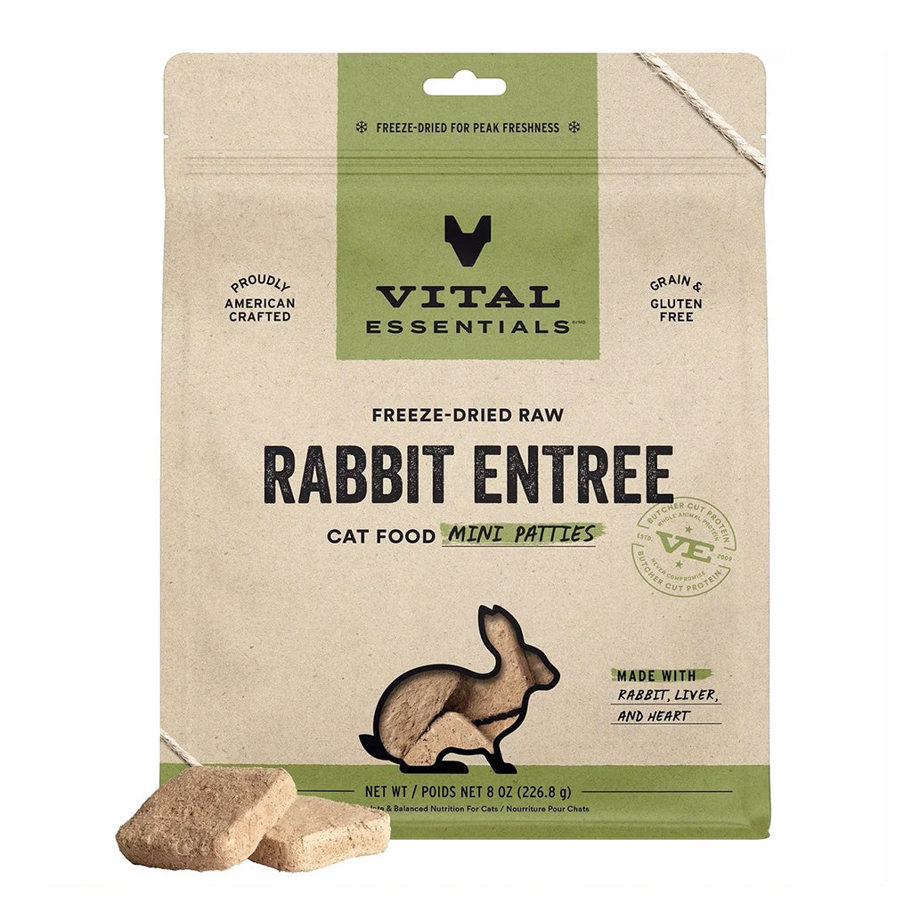 Rabbit Dinner Patties Freeze-Dried for Cats