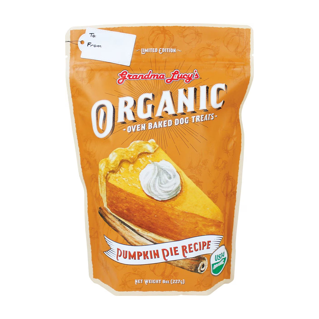 Organic Pumpkin Pie Oven Baked Dog Treats 8oz