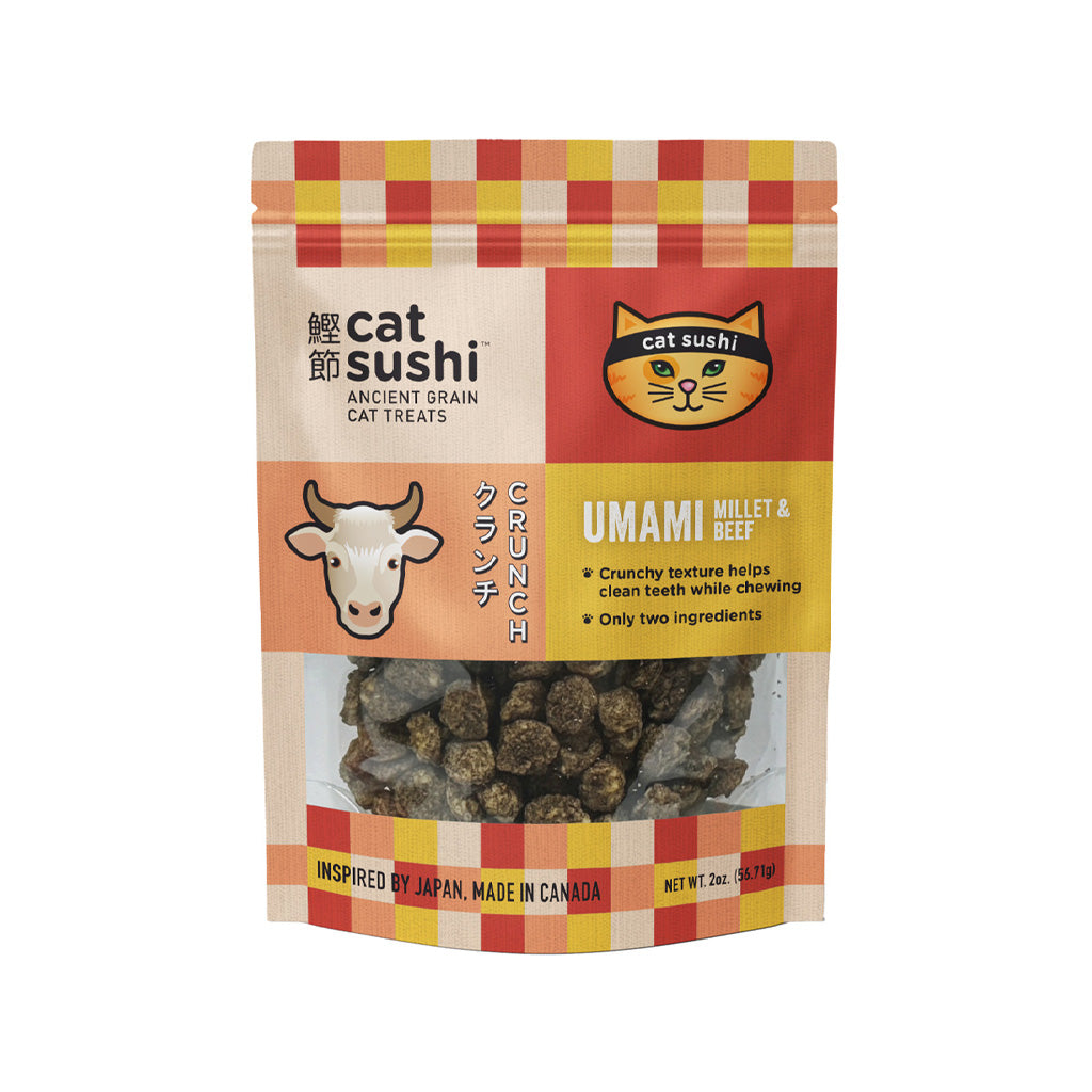 Cat Sushi Umami Millet & Beef Crunchy Cat Treats
