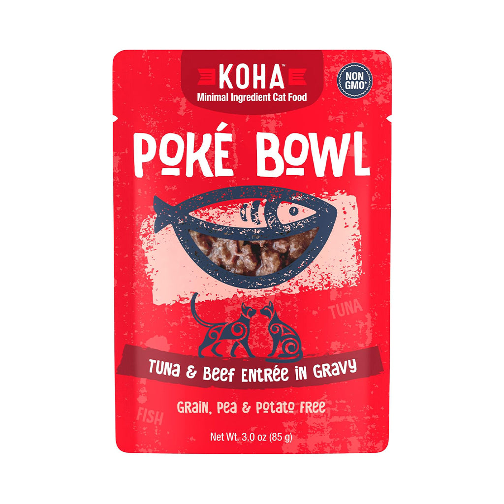 Poke Bowl Tuna & Beef Entree in Gravy Pouch 3oz