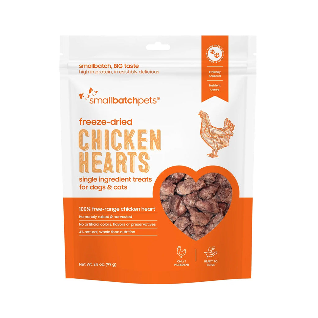 Freeze-dried Raw Chicken Hearts Treats 3.5oz