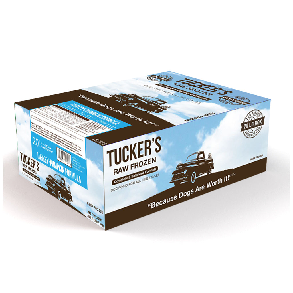 Tucker's Raw Frozen Turkey Pumpkin Bulk Box 20lb