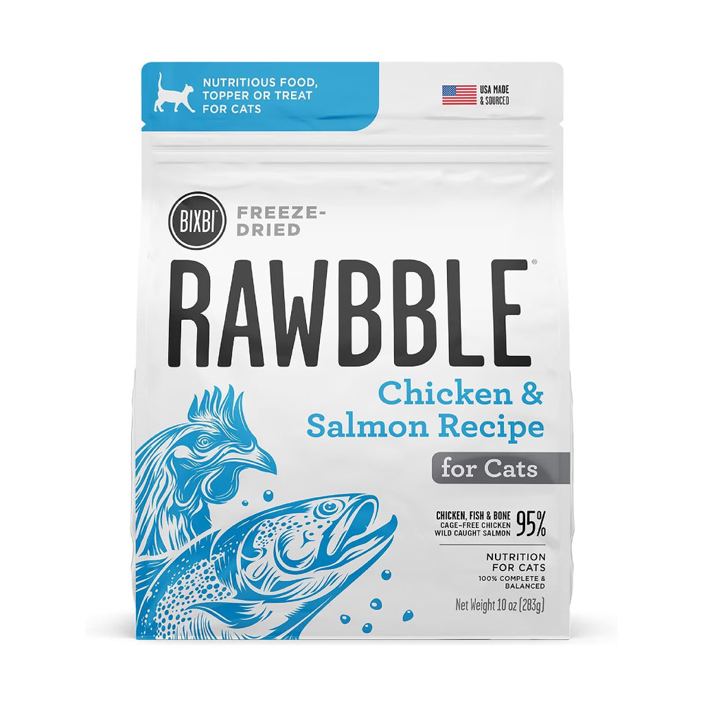 Rawbble Freeze-Dried Chicken & Salmon Recipe for Cats